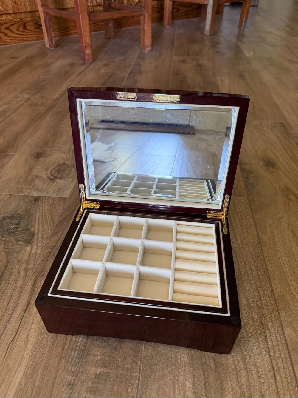 Burl Wood Jewelry Box